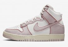 Nike Dunk High 1985 „Barely Rose“ Nike-Dunk-High-1985-Pink-Denim-DQ8799-100