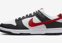 Nike Dunk Low „Black White Red“ Nike-Dunk-Low-Black-University-Red-White-FB3354-001