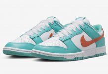 Nike Dunk Low „Miami Dolphins“ Nike-Dunk-Low-Miami-Dolphins-Dusty-Cactus-DV0833-102