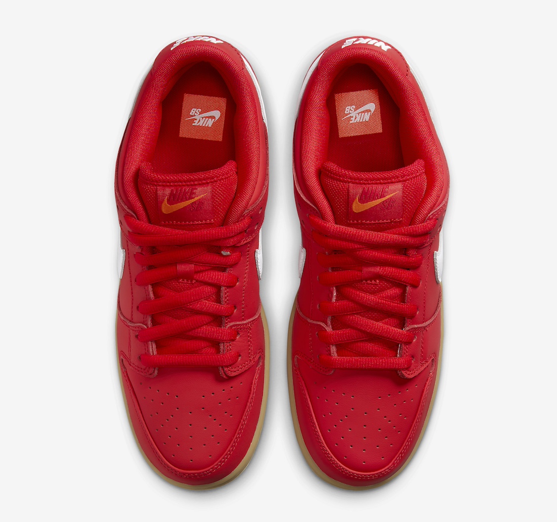 Nike SB Dunk Low University Red Gum FJ1674 600 3