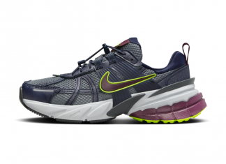 Nike V2K Run „Obsidian Burgundy Volt“