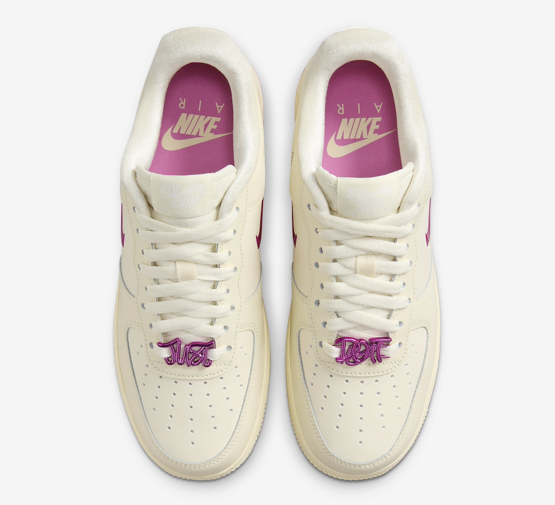 Nike Air Force 1 07 SE Just Do It Coconut Milk Playful Pink FB8251 101 3