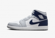 Nike Air Jordan 1 Mid „Wolf Grey Midnight Navy“
