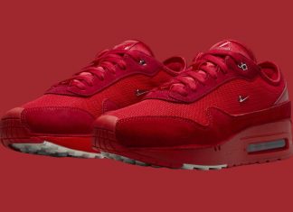 Jacquemus x Nike Air Max 1 ’86 „Dark Red“ Jacquemus-Nike-Air-Max-1-86-Mystic-Red-HM6690-600