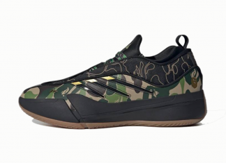 BAPE x Adidas Dame 9 „Camo“ A Bathing Ape x Adidas Dame 9 Camo Beitrag (1100 × 785 px)
