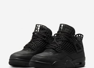 Nike Air Jordan 4 Net „Black“ air-jordan-4-retro-net-black-metallic-silver-fn7251-001-release-date-8-750x750