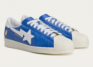 BAPE x Adidas Superstar Vintage „Blue White“ BAPE-adidas-Superstar-Blue-JR2702