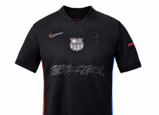 Travis Scott x Nike FC Barcelona Away Jersey 2024/2025 Travis Scorr x Nike FC Barcelona Away Jersey 2024:2025 IQ8330-010