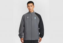 Nike Brazil Total 90 Track Jacket „Grey Black“