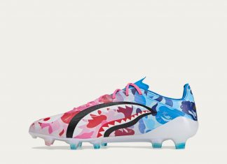 BAPE x Adidas F50 „Blue Pink“