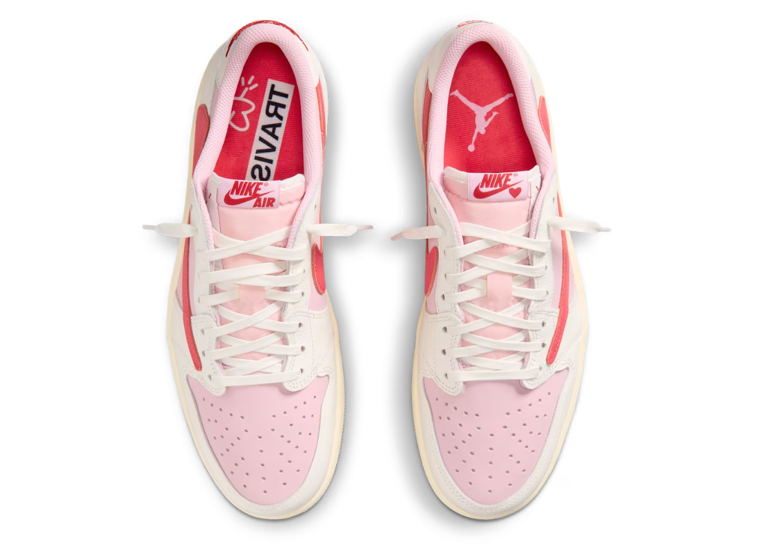 Travis Scott x Nike Air Jordan 1 Low OG "Tropical Pink" Air Jordan 1 Low x Travis Scott Shy Pink and Tropical Pink IQ7604 101 3