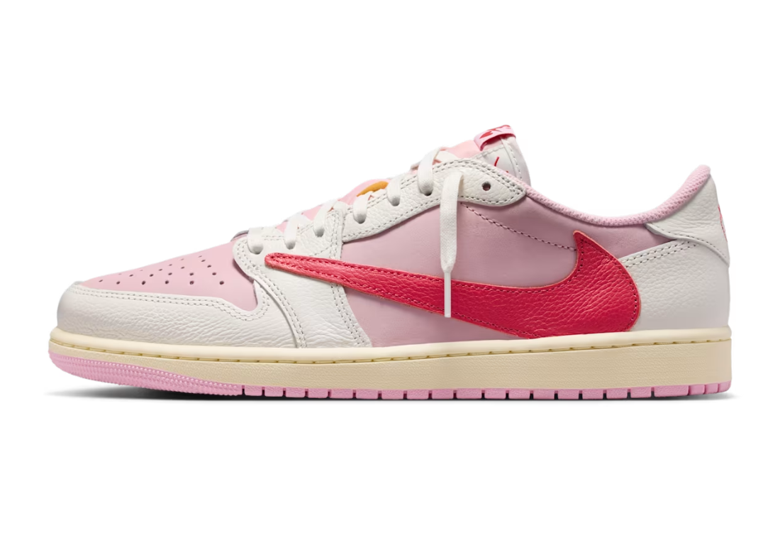 Travis Scott x Nike Air Jordan 1 Low OG "Tropical Pink" Air Jordan 1 Low x Travis Scott Shy Pink and Tropical Pink IQ7604 101