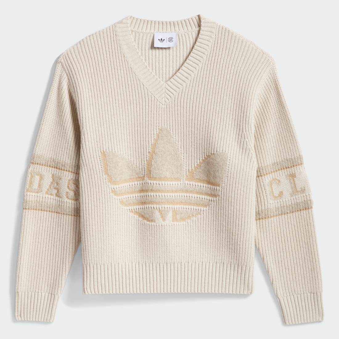 CLOT x Adidas Knit Sweatshirt "Warm Sandstone" image 2