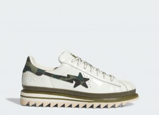 CLOT x BAPE x Adidas Superstar „Green Camo“