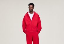 Arte Antwerp x Adidas Z.N.E Relaxed Zip-Hoodie „Red“