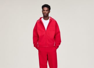Arte Antwerp x Adidas Z.N.E Relaxed Zip-Hoodie „Red“