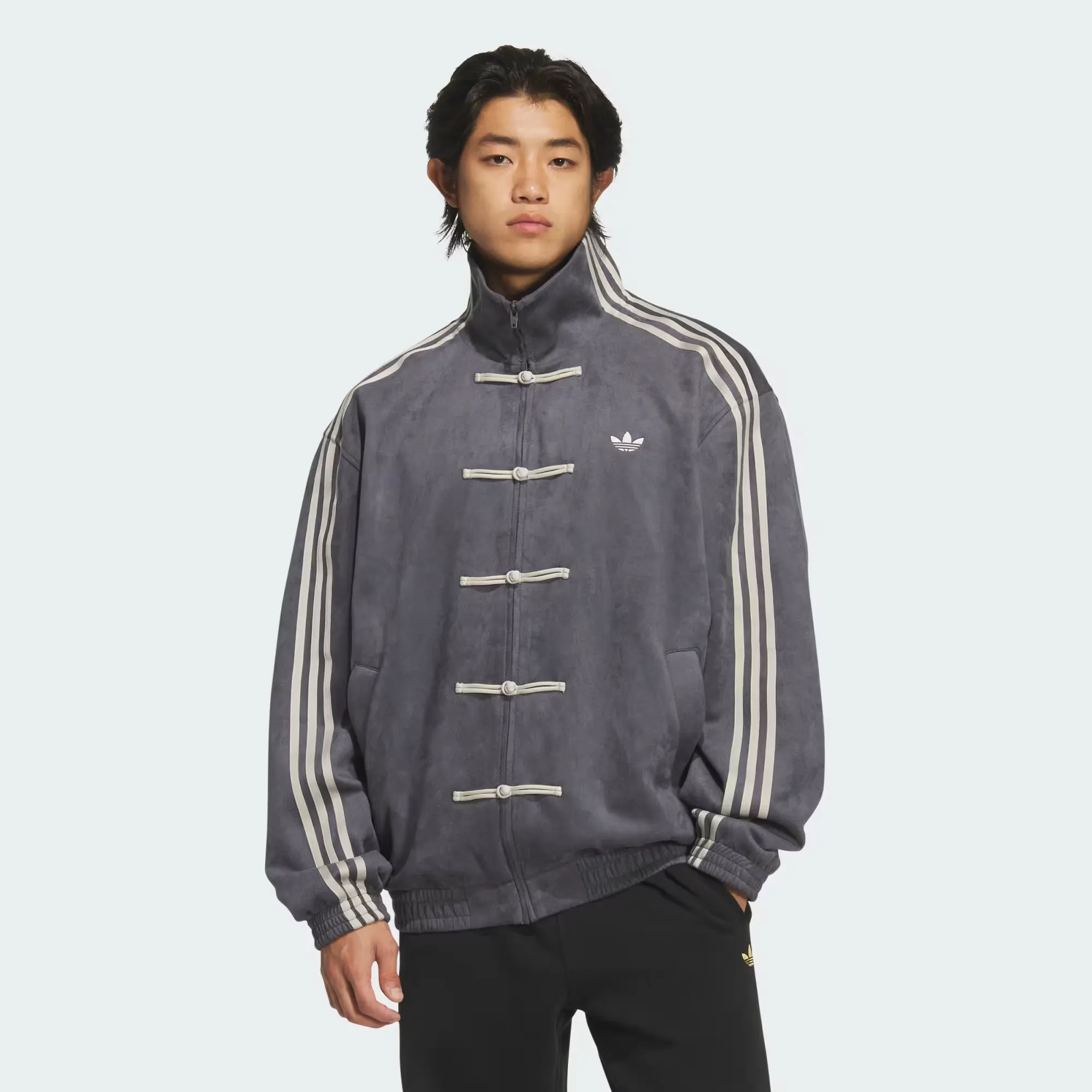 Adidas New Chinese Track Top Jacket "Grey Six" 000000 adidas Tang Track Jacket New Chinese Style Grey Six KR0295 img2 1000x1000 1