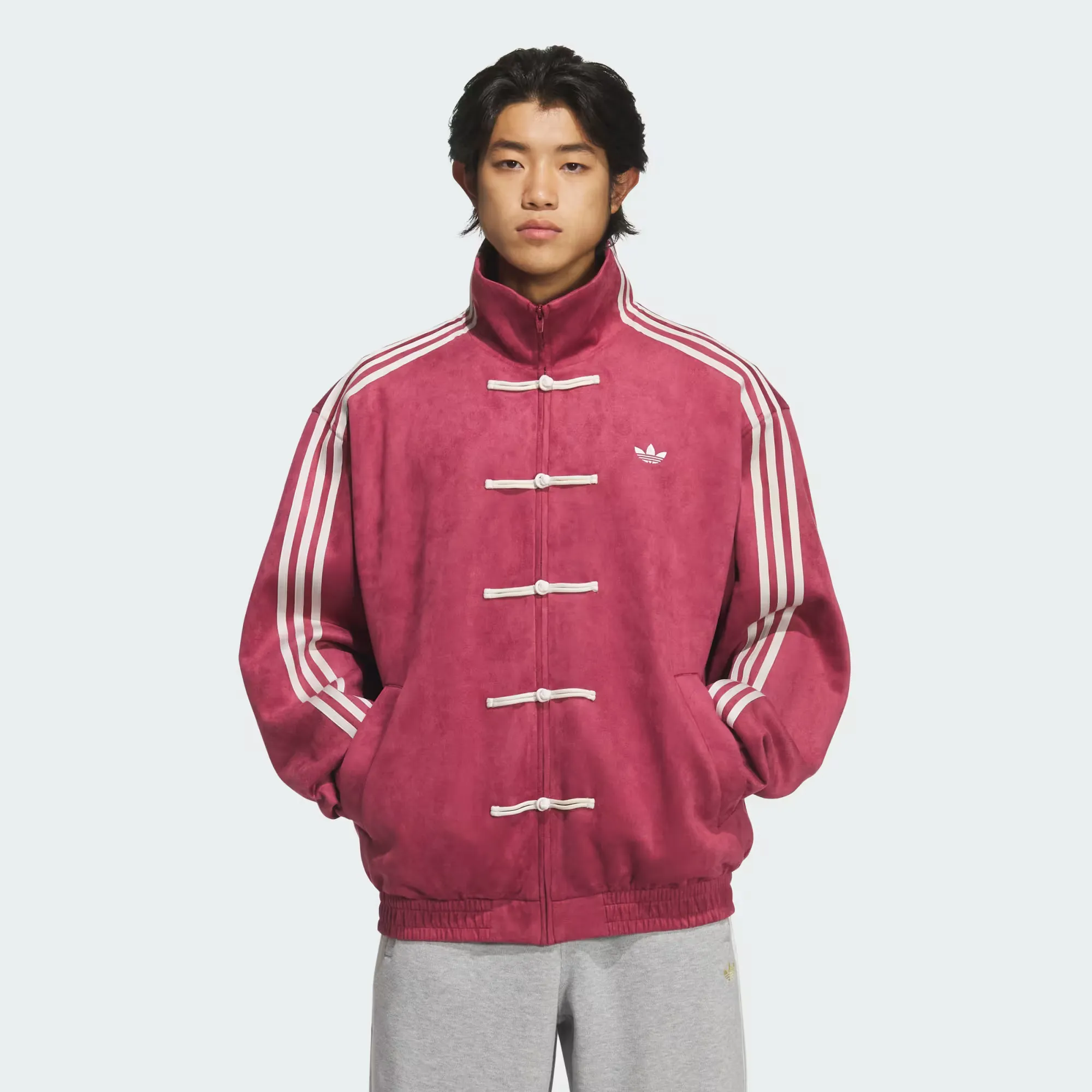 Adidas New Chinese Track Top Jacket "Collegiate Burgundy" 9C334A adidas Tang Track Jacket New Chinese Style Collegiate Burgundy KR0294 img2 1000x1000 1