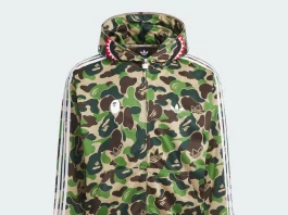 BAPE x Adidas Track Shark Hoodie „Green Camo“