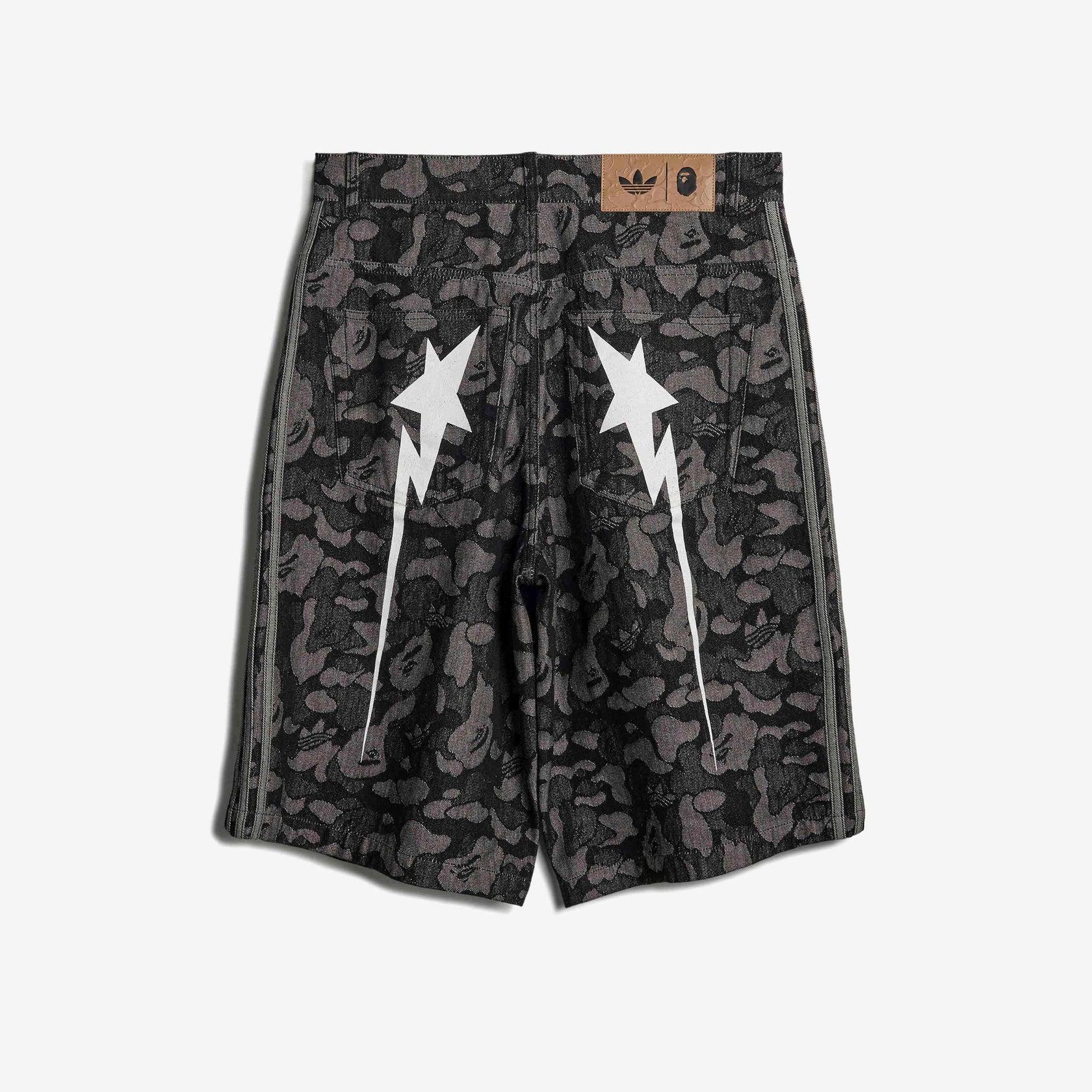 BAPE x Adidas Denim Jorts "Grey" KF4917 02