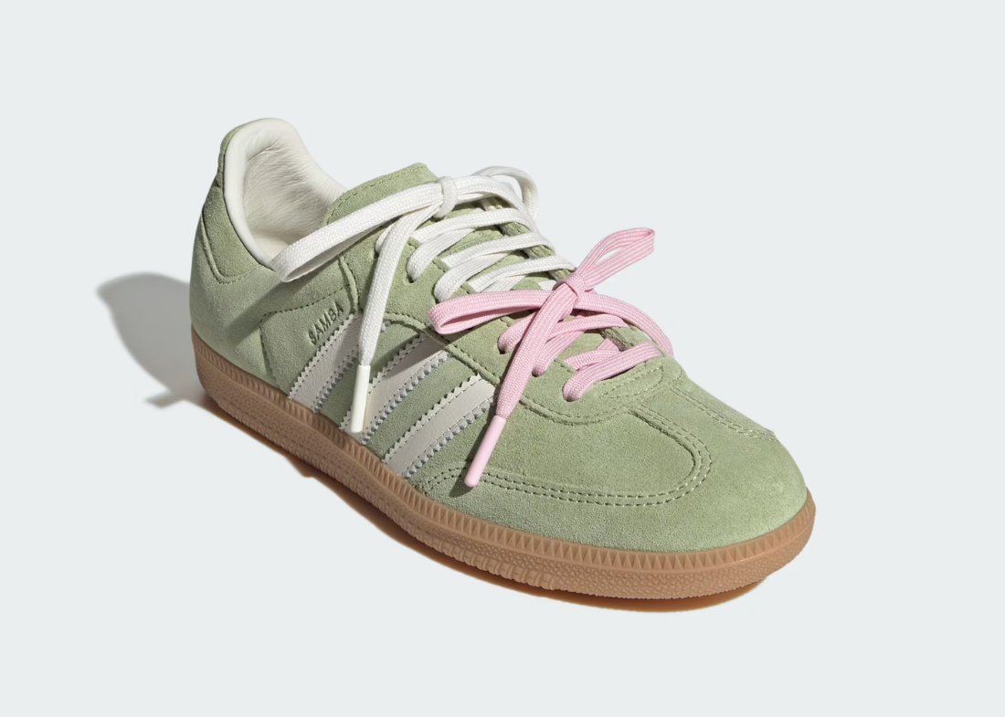Molly-Mae x Adidas Samba "Matcha" Molly Mae Adidas Samba KH8706 Beitrag 1100 × 785 px 2