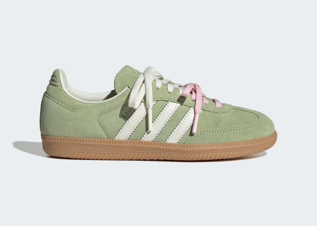 Molly-Mae x Adidas Samba "Matcha" Molly Mae Adidas Samba KH8706 Beitrag 1100 × 785