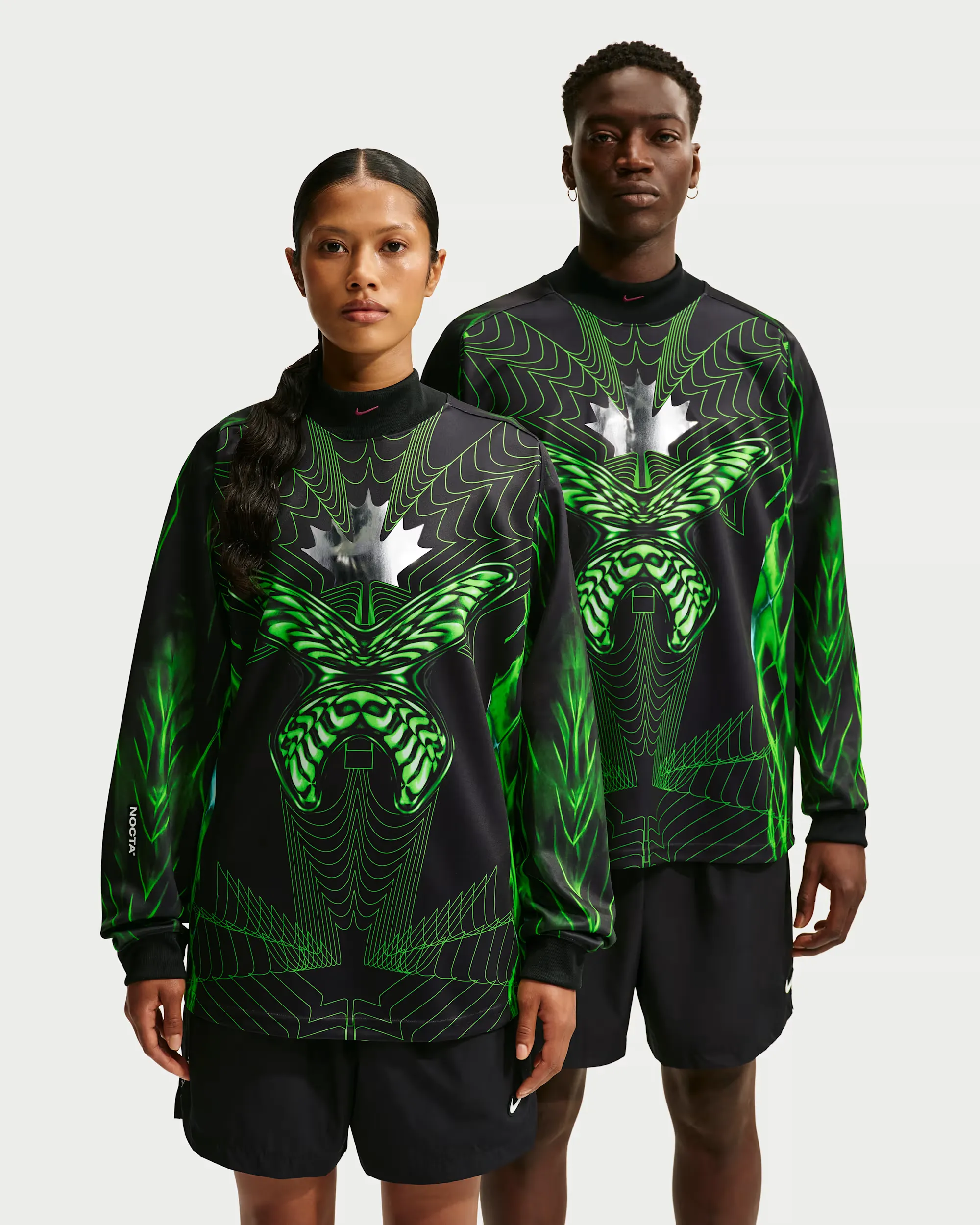 NOCTA x Nike x Kanada Kollektion 000000 Canada x NOCTA x Nike Long Sleeve Jersey Black Green IM6633 010 img0 1000x1000 1