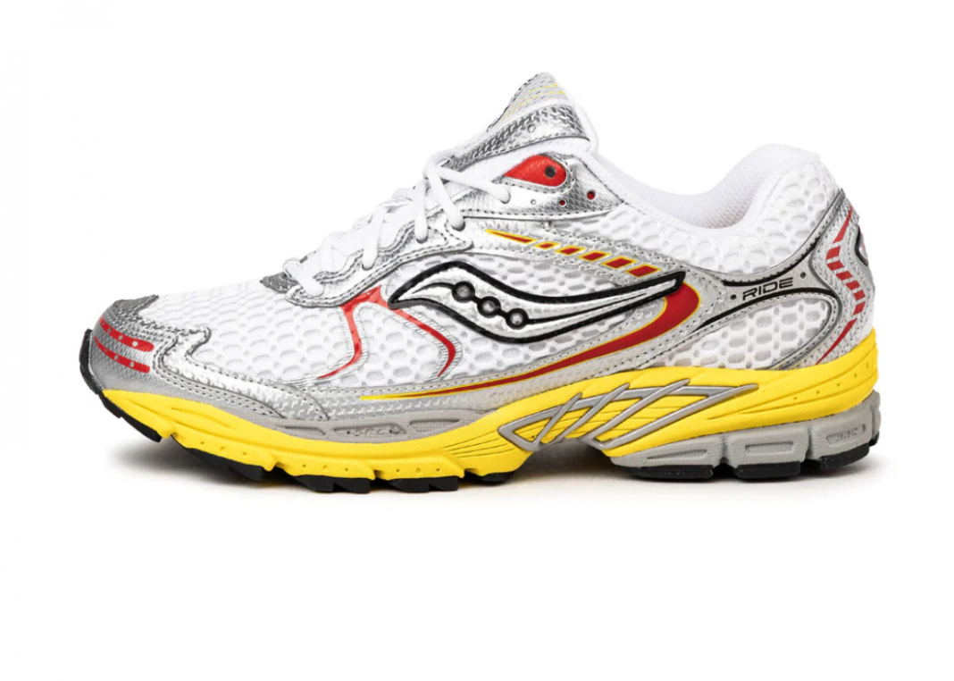 Saucony Pro Grid Ride 1 White Buttercup S101807-1010 Saucony Pro Grid Ride 1 White Buttercup S101807-1010