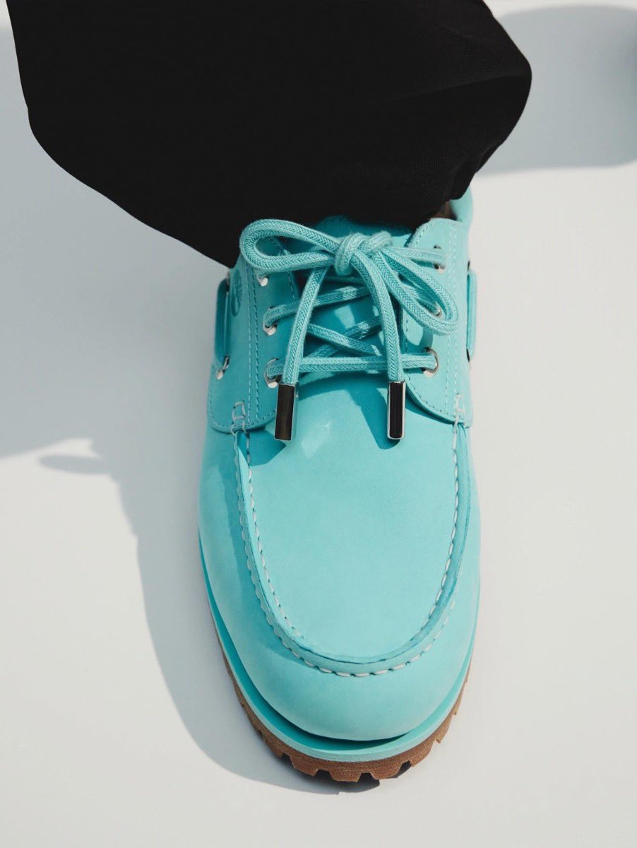 Jacquemus x Timberland 3-Eye Lug Boat Shoe "Lagoon Blue" HNTq4X1bQAEIFeH