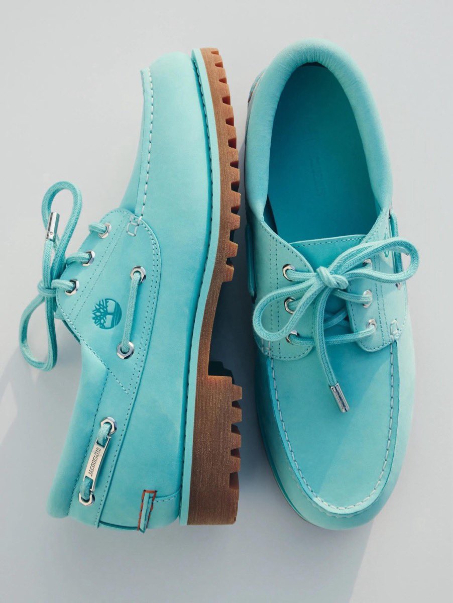 Jacquemus x Timberland 3-Eye Lug Boat Shoe "Lagoon Blue" HNVCROfbYAAZNgb