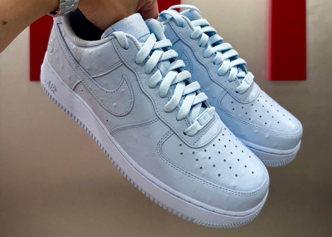 Travis Scott x Nike Air Force 1 Low '07 "Ice Blue Ostrich" Travis Scott x Nike Air Force 1 Low 07 Ice Blue Ostrich JF7727 400 4